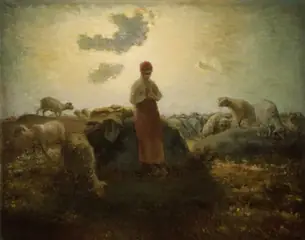 The Keeper of the Flock, Jean François Millet