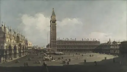 Piazza San Marco, Venice, Attributed to Bernardo Bellotto