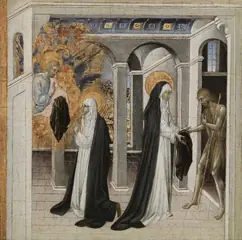 St. Catherine of Siena and the Beggar, Giovanni di Paolo