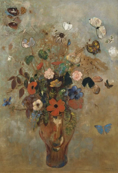 A work made of oil on canvas.
