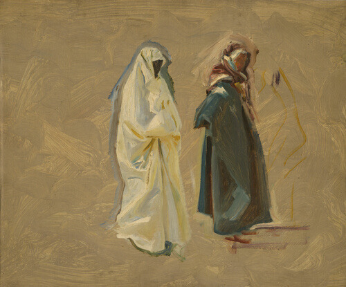 A work made of oil on canvas.