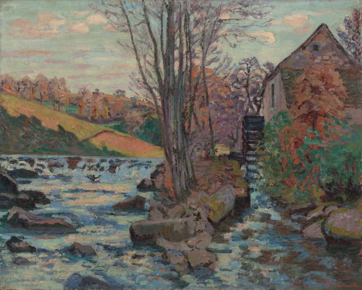 A work made of oil on canvas.