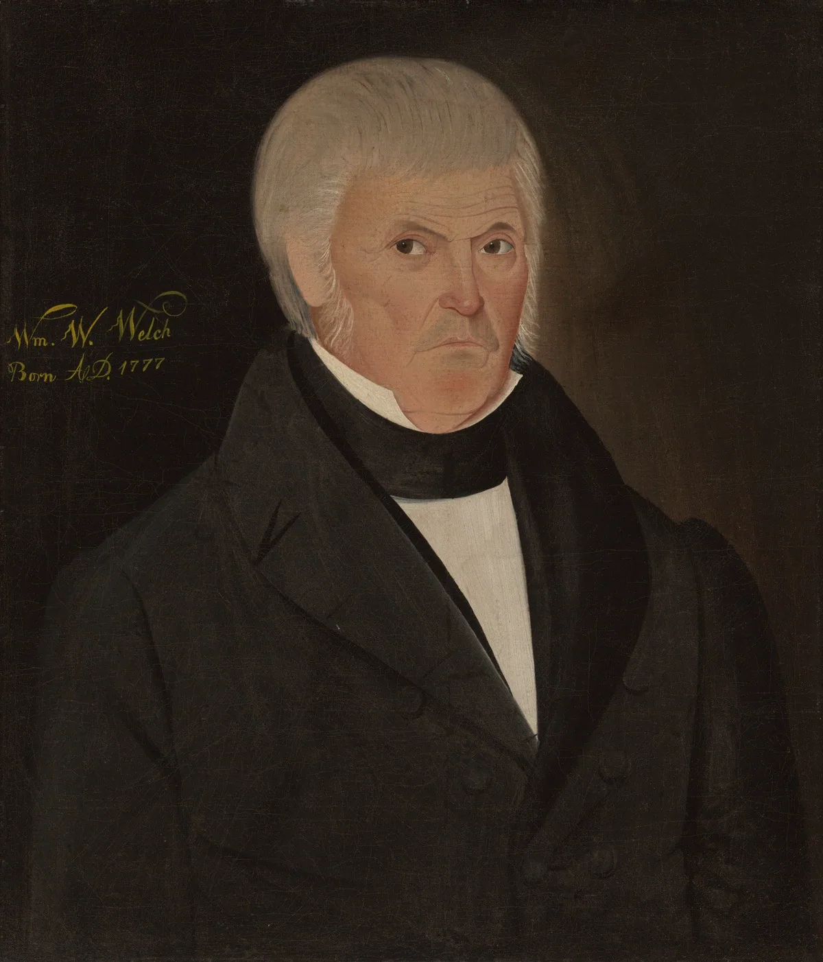 A work made of oil on canvas.