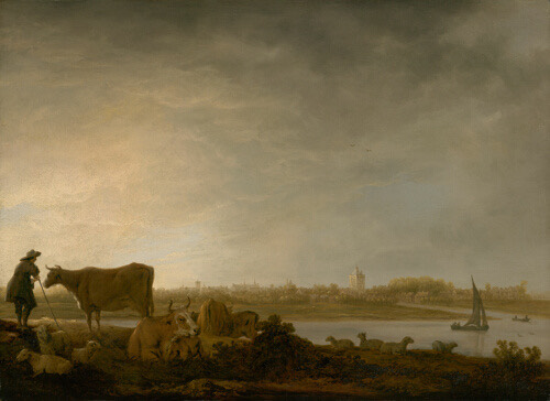 A work made of oil on panel.