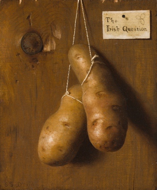 A work made of oil on canvas.