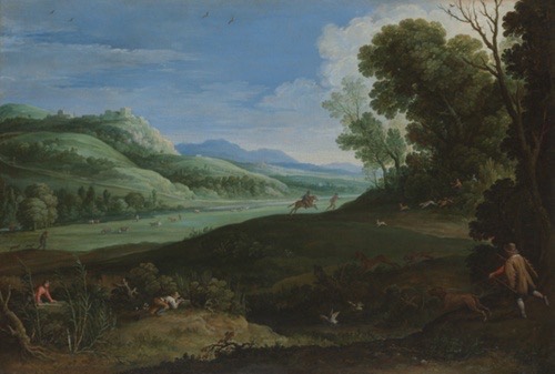 A work made of oil on canvas.