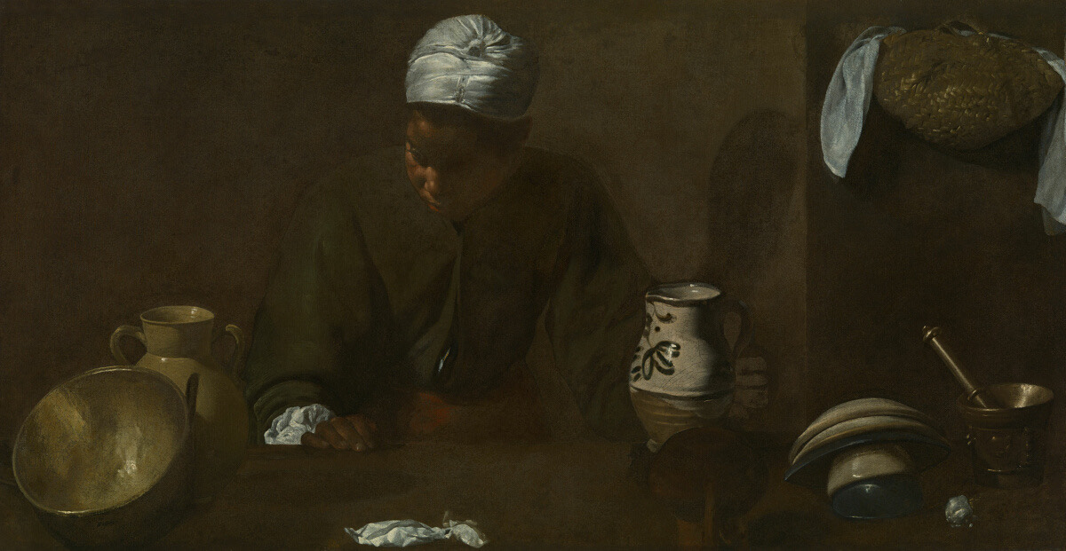 A work made of oil on canvas.