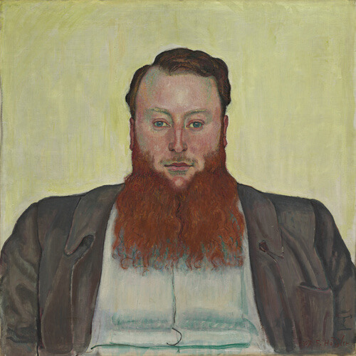 A work made of oil on canvas.