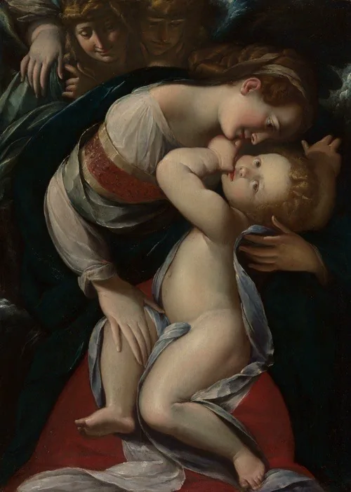A work made of oil on panel.