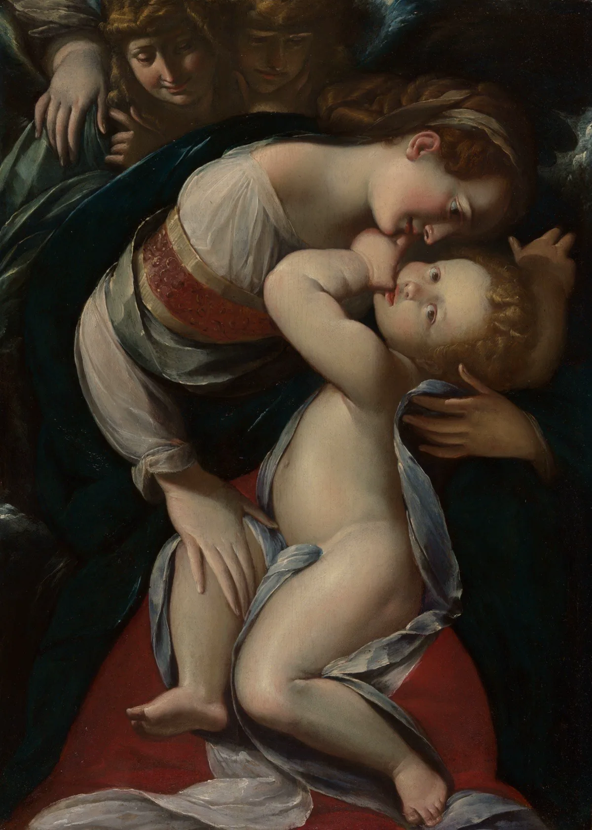 A work made of oil on panel.