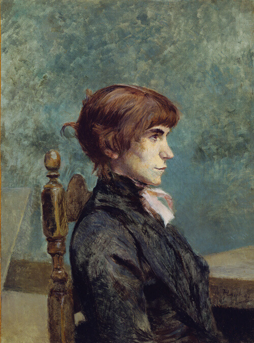 A work made of oil on canvas.