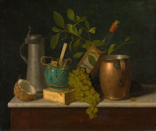 A work made of oil on canvas.