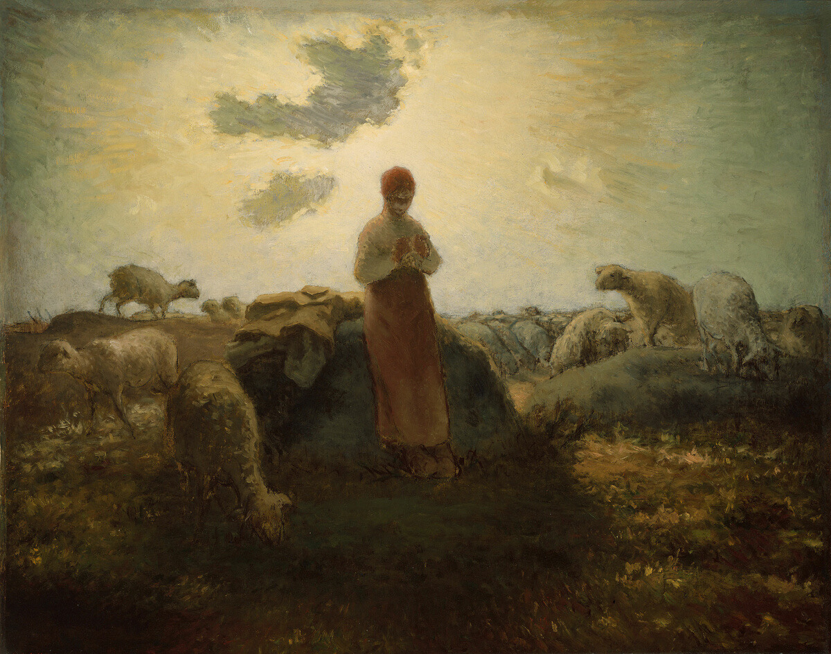 A work made of oil on canvas.