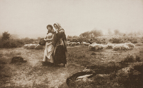 A work made of photogravure, "sun artists, number 2" (1890).