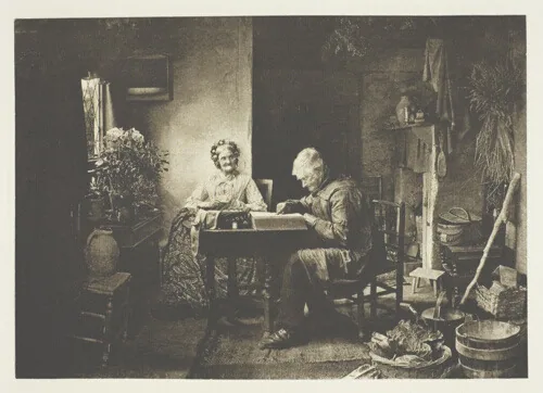 A work made of photogravure, from "sun artists, number 2" (1890).
