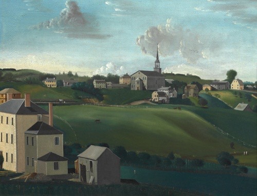 A work made of oil on canvas.