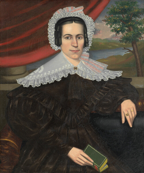 A work made of oil on canvas.