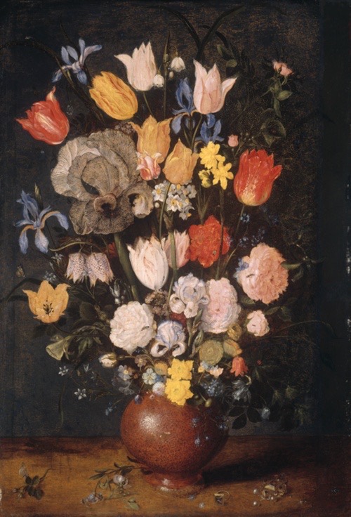 A work made of oil on panel.