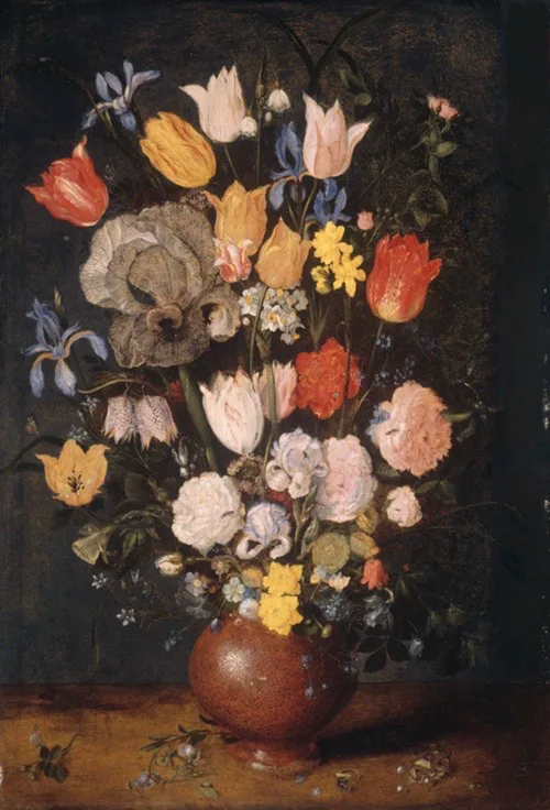 A work made of oil on panel.