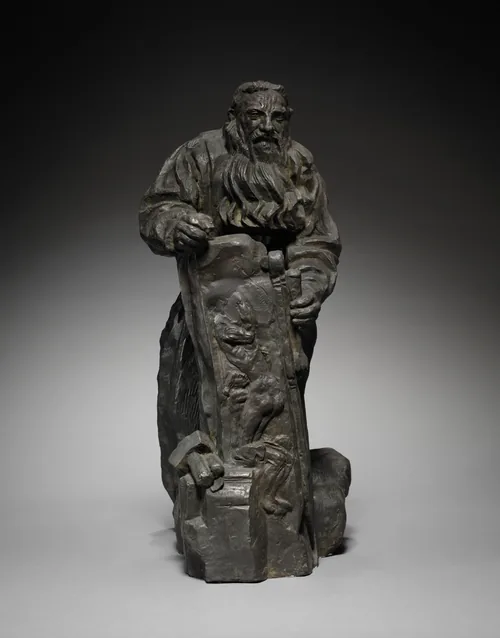 Rodin Working on "The Gates of Hell"