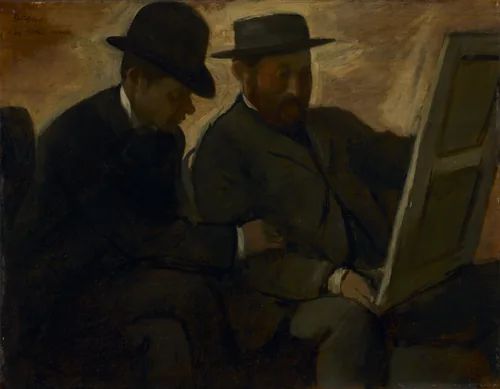 Paul Lafond and Alphonse Cherfils Examining a Painting
