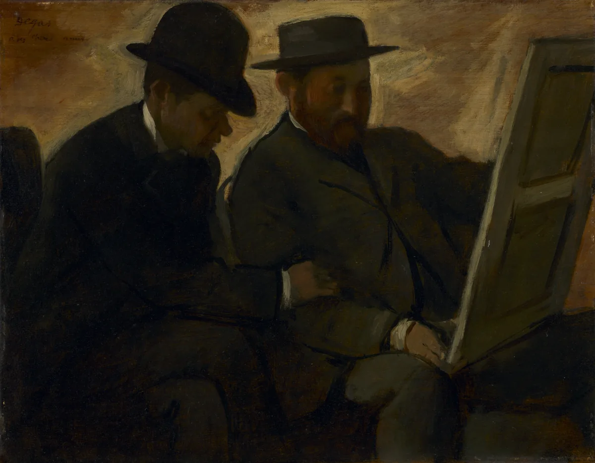 Paul Lafond and Alphonse Cherfils Examining a Painting