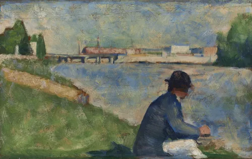 Study for "Bathers at Asnières" by Georges Seurat