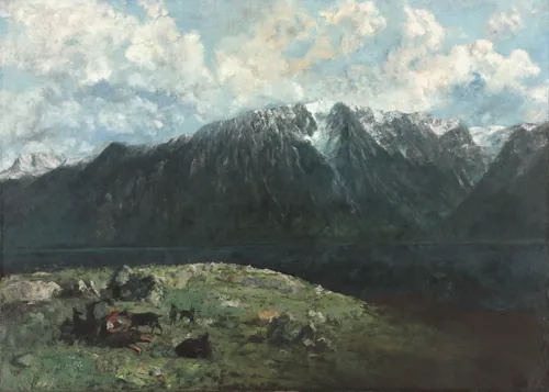 Panoramic View of the Alps, Les Dents du Midi
