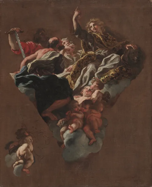 Sketch for "The Four Prophets of Israel" (for Il Gesù, Rome) by Giovanni Battista Gaulli