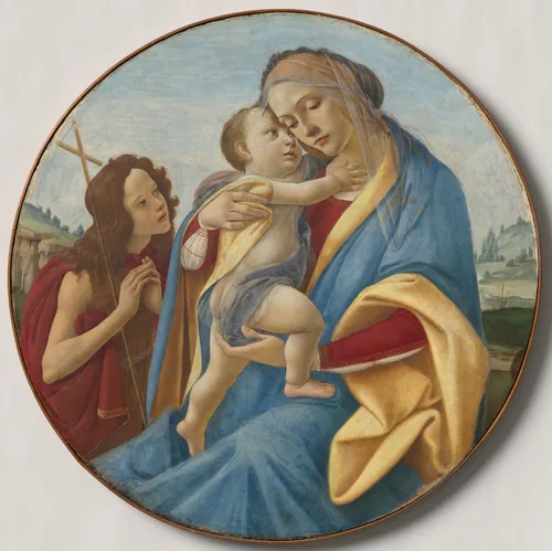 Virgin and Child with the Young Saint John the Baptist by Sandro Botticelli and workshop