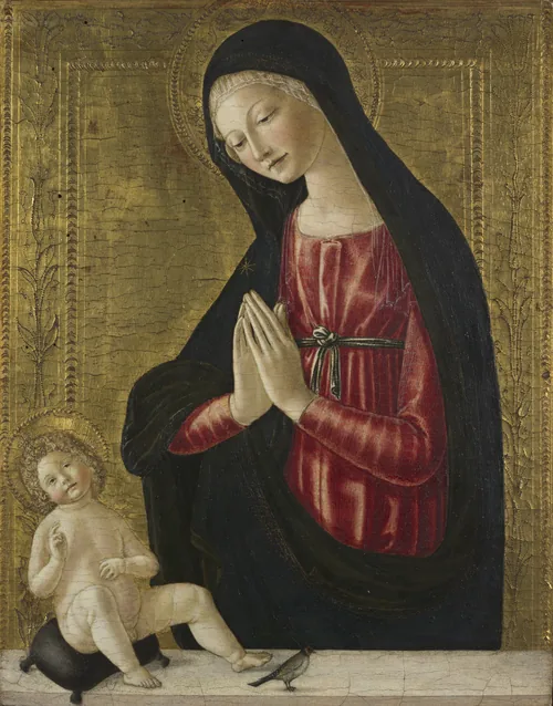 Virgin and Child with a Goldfinch by Neroccio de' Landi
