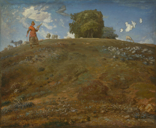 A work made of oil on canvas.