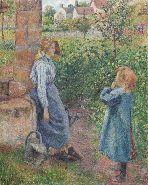 A work made of oil on canvas.