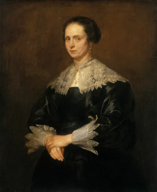 A work made of oil on canvas.