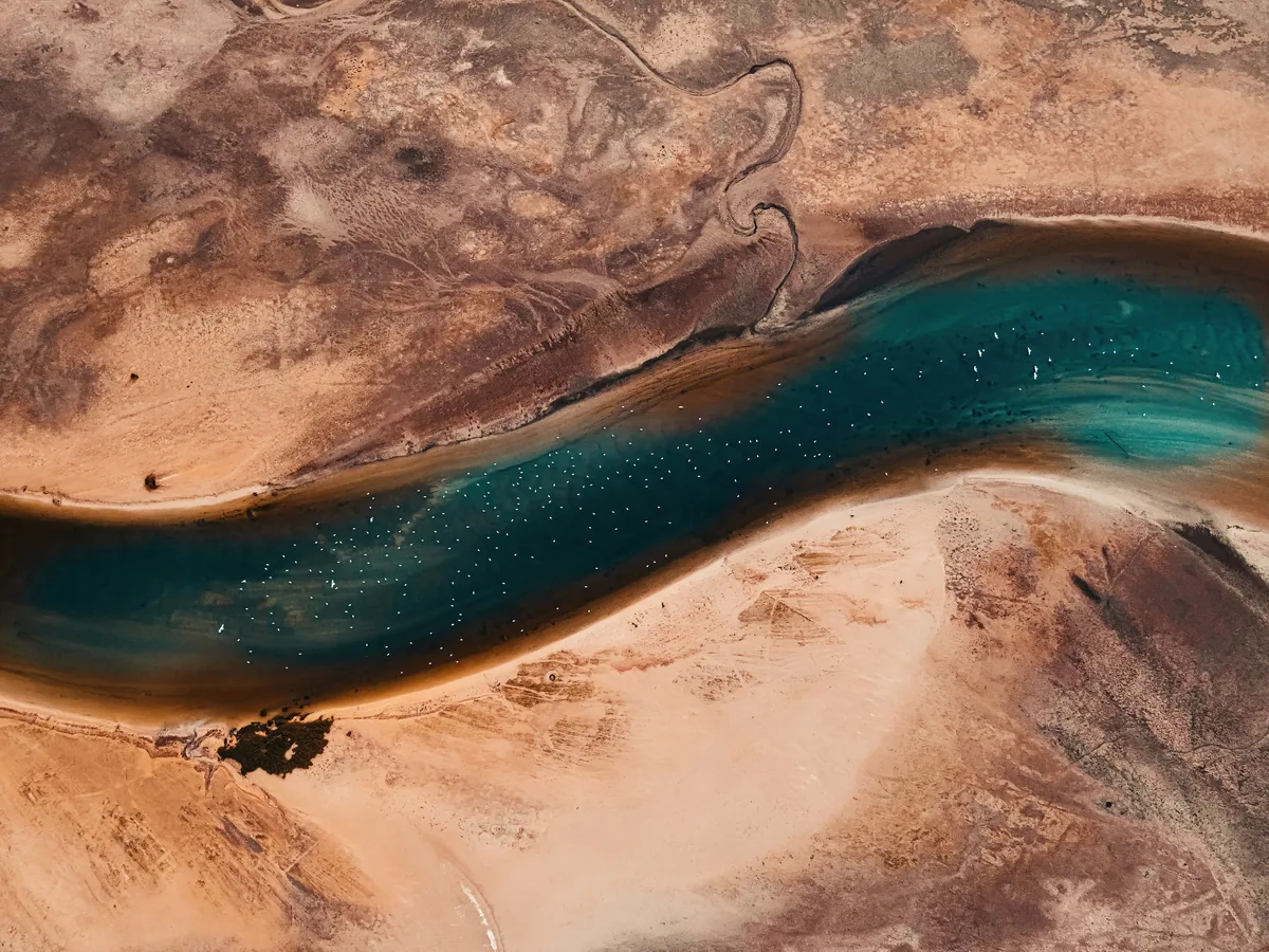 Jahra Nature Reserve, Aerial View