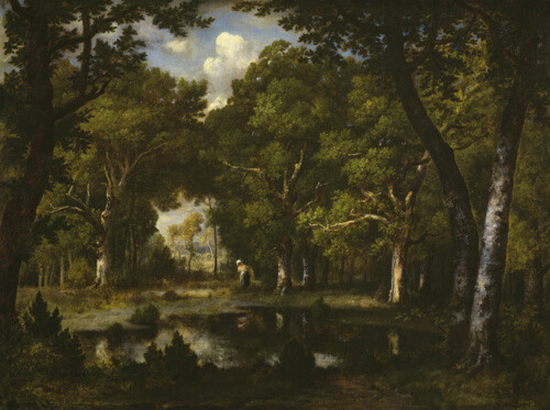 A work made of oil on canvas.