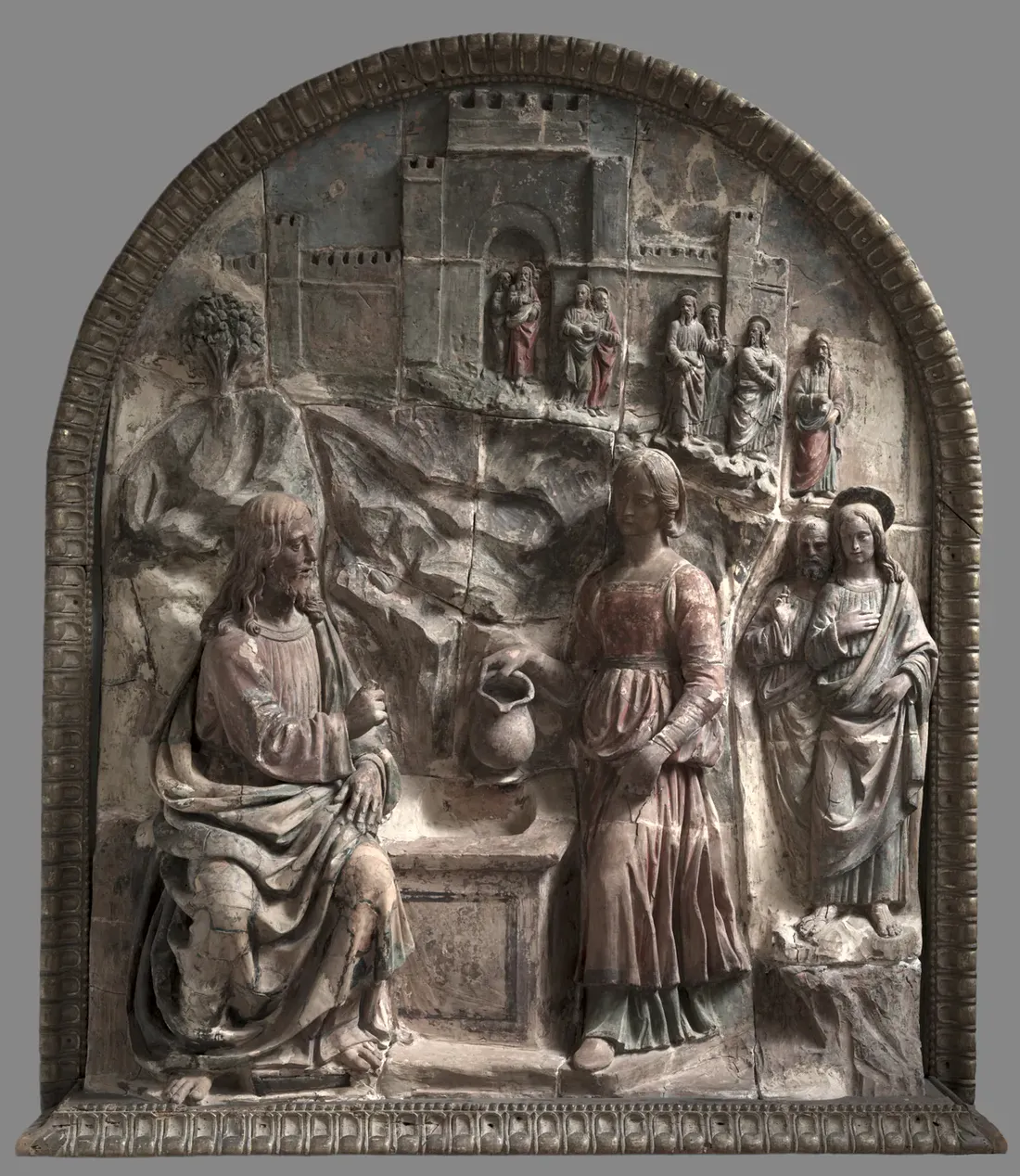 Workshop of Giovanni della Robbia, Christ and the Samaritan Woman at the Well