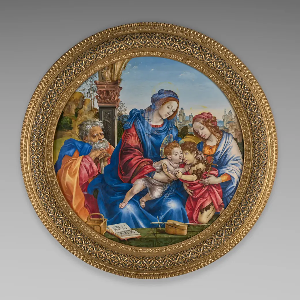 Filippino Lippi, The Holy Family with Saint John the Baptist and Saint Margaret