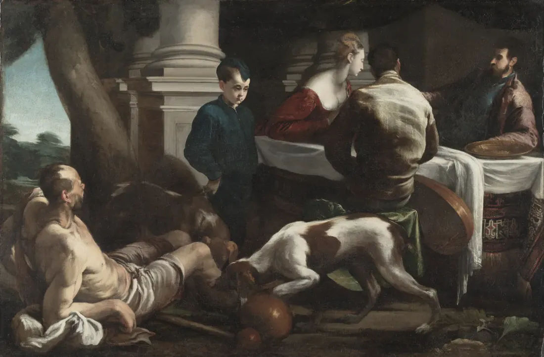 Jacopo Bassano, Lazarus and the Rich Man
