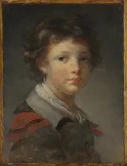 Jean-Honoré Fragonard, A Boy in a Red-lined Cloak