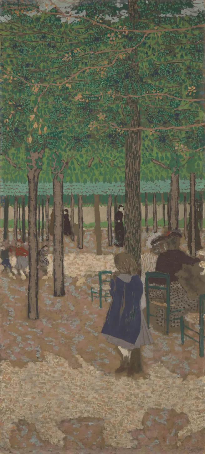 Édouard Vuillard, Under the Trees (from "The Public Gardens")