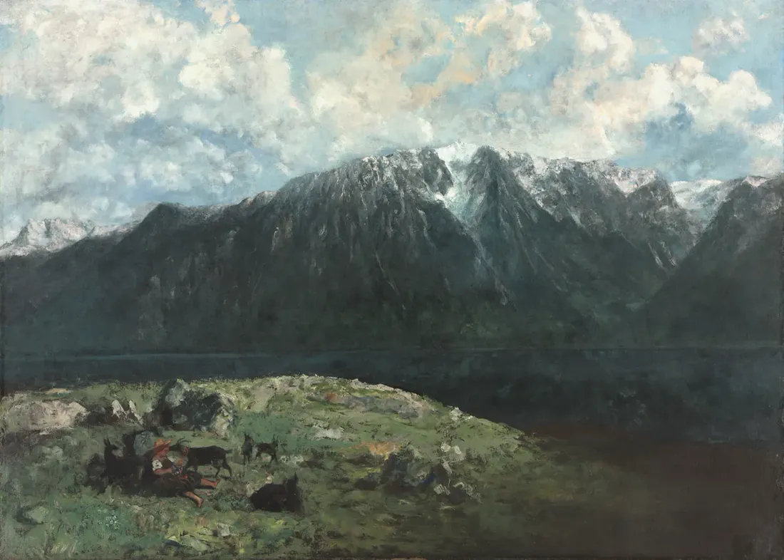Gustave Courbet, Panoramic View of the Alps, Les Dents du Midi