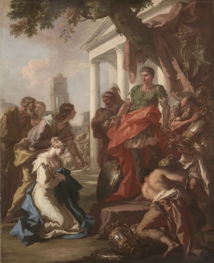 Giovanni Antonio Pellegrini, The Continence of Scipio