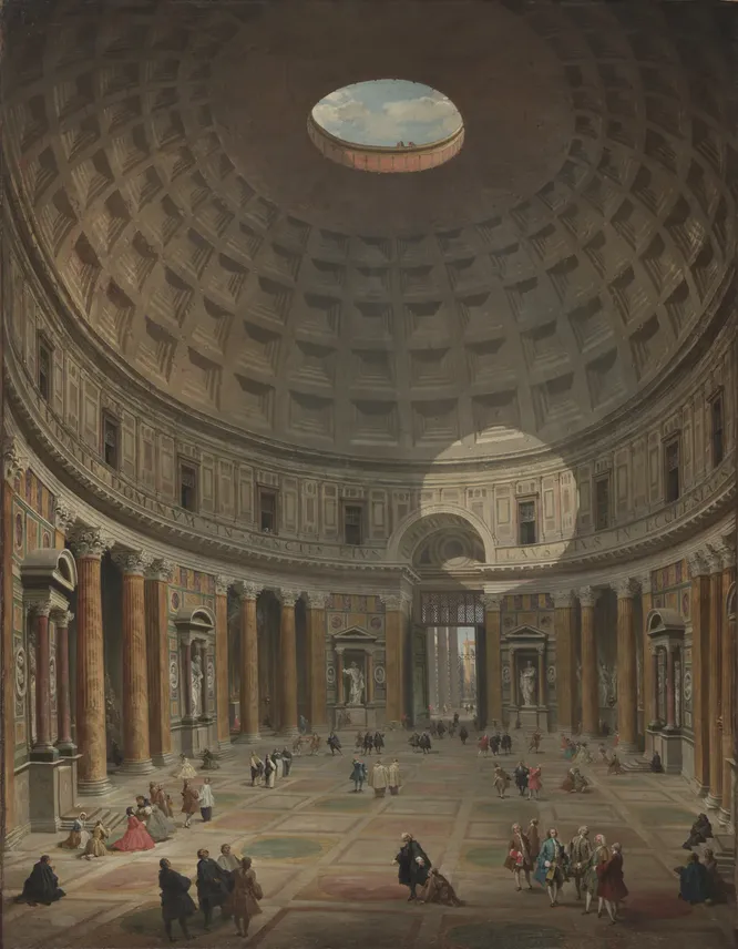 Giovanni Paolo Panini, Interior of the Pantheon, Rome