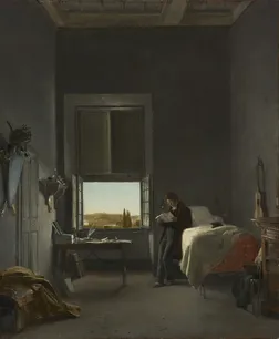 Léon Cogniet, The Artist in His Room at the Villa Medici, Rome