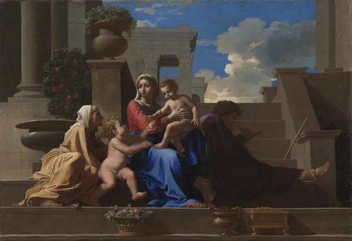 Nicolas Poussin, The Holy Family on the Steps